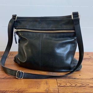 Margot Black Leather Purse.